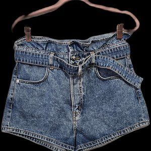 NWT H&M Divided Paper bag High waisted shorts